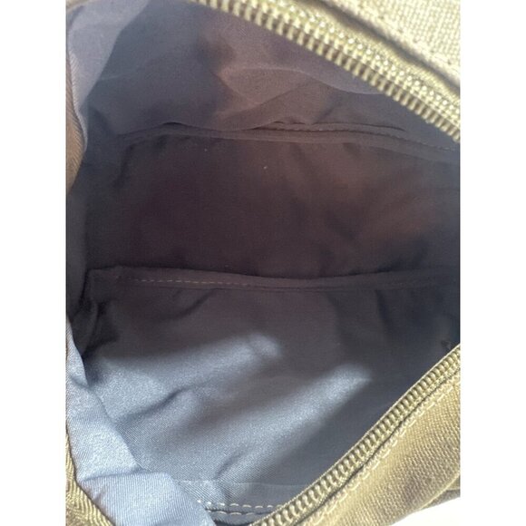 Timberland Khaki Canvas Toiletry Kit Travel Bag Zipper Closure 9”x6”x4” NWOT - Picture 5 of 5